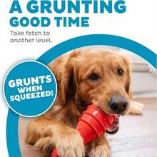 Outward Hound Grunt Fetch Stick Dog Toy, Bunny, Red - ColorA - 查看 3