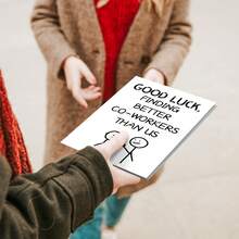 1 set de cartes de voeux d'adieu, de départ, de nouveaux départs et de meilleurs vœux, carte d'inspiration pour dire au revoir aux collègues, aux amis et aux êtres chers, carte de qualité premium avec enveloppe, idéale pour les cadeaux, les adieux au bureau et les transitions de carrière