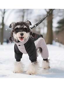 Full Body Dog Coat - Warm Fleece Jacket For Small Dogs, Turtleneck Winter Coats With Harness, Reflective Dog Snowsuit Windproof Puffer Jackets With Legs - Multicolor - View 13