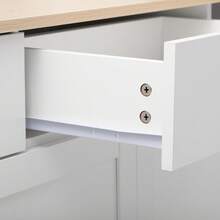 Cabinet, 4 Doors And 3 Drawers,Large Storage Space,Sideboard For Living Room, Dining Room,160x37x75cm,White - White - View 9