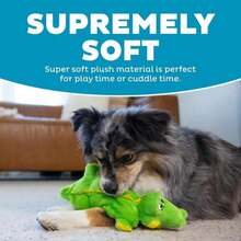 Outward Hound Squeaker Matz Plush Gator Dog Toy, XL - ColorA - 查看 4