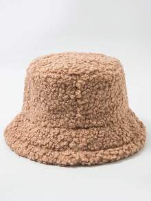 1 Gruby i ciepły kapelusz typu bucket hat dla mężczyzn i kobiet, odpowiedni na jesienne i zimowe ulice, imprezy, zajęcia na świeżym powietrzu, odzież zimowa w stylu Y2K, ciepła zimowa