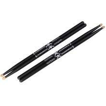 5A Drum Sticks, Colorful Jazz Drum Sticks, Stage Performance Drum Sticks - Professional Practice And Performance Drum Sticks (1 Pair) - Black - View 2