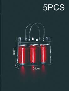 50 piezas Juego de bolsas de regalo transparentes de PVC a prueba de agua, 10 piezas, perfectas para regalos de boda, fiesta y festival de damas. Bolso transparente aprobado para estadios, ideal para conciertos, eventos deportivos y festivales. Bolsa transparente y a prueba de agua perfecta para verano, vacaciones y playa, bolsas de regalo de Navidad. - Multicolor - Ver 22