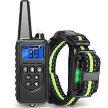 Waterproof Dog Training Collar, Remote Range 2600ft, 3 Training Modes: Beep, Shock, Vibration, Rechargeable Shock Collar Suitable For Small, Medium And Large Dogs, Remote And Collar Both Have LED Lights, Can Control 1, 2 Or 3 Dogs Simultaneously - Black - View 13