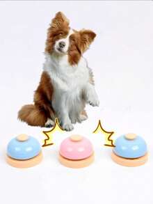 Ringing The Bell Toy Pet Summoning Calling For Food Cat And Dog Interaction Training Ringing The Bell Training And Playing The Game Bell Toy - Perfect For Pet Training & Communication - Multicolor - View 4
