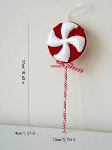 1件装现代红色棒棒糖吊坠圣诞树装饰品 - 布艺悬挂装饰，适用于圣诞节、情人节、婚礼、周年纪念日 - 无需用电，节日装饰，圣诞装饰品 - 彩色 - 查看 14