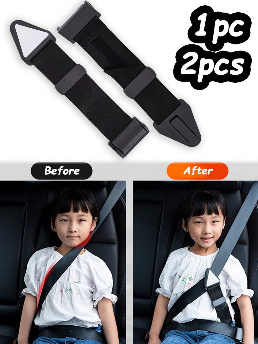 2pcs/1pc Child Car Seat Fixing Strap, Adjustable Child/Infant Dedicated Car Seat Belt Clip, For Girls & Boys