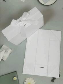 1 صندوق هدايا قابل للطي أحادي اللون، صندوق تغليف، صندوق هدايا للمناسبات، هدية متعددة الاستخدامات للعائلة والأصدقاء