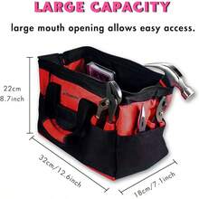 Juego de herramientas de reparación para el hogar de 290 piezas en rojo con bolsa de almacenamiento de boca ancha SW-GJB002 - rojo - Ver 4