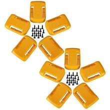 5PCS  Power Battery Mount Hanger Shelf Storage Stand Holder For 18V - Yellow - View 2