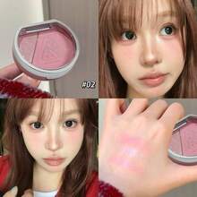 闪耀高光腮红盘，质地细腻，持久，防水，防汗，低饱和度哑光轮廓，多功能女性彩妆，疯狂妆容，美妆创作，学校，旅行，婚礼，角色扮演，情人节，万圣节，圣诞节 - 彩色 - 查看 17