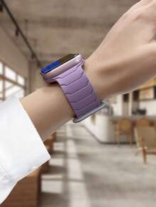 Correa magnética totalmente compatible con la banda del de 44 mm, 45 mm, 40 mm, 41 mm, 42 mm, 38 mm, 45 mm. Banda de reloj de silicona compatible con iWatch Series 10, 9, 8, 7, 6, 5, 4, 3, SE, Ultra 2, pulseras