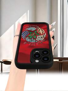 Selected SimplicityMoroccan Art Phone Case-High end | Elegant | Yellow resistant and wear-resistant | Scratch resistant and drop resistant | Wholesale of phone cases - UV printing for  17 - Negro - Ver 7