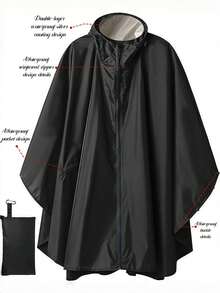 一件轻便拉链连帽雨衣，带口袋，防水便携，适合成人户外活动保暖，也适合闺蜜节、送给小狗、嘉年华、派对装饰、春夏精选、伴娘礼物、房间装饰、卧室装饰、海滩、旅行、男女皆宜、度假等场合。 - 彩色 - 查看 11