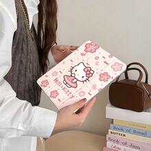 1 件 Sanrio Hello Kitty 粉色樱花 iPad 保护套，温和可爱设计，Y 型折叠高透明亚克力平板电脑保护套，适用于 11 英寸 iPad Pro M4/13 英寸 iPad Pro M4/iPad 第 10 代/MatePad Pro/Pad 5/6，一体式 PU 皮革，带自动睡眠/唤醒功能，防震防刮屏幕保护膜，带笔槽和防弯曲设计。 - 彩色 - 查看 10