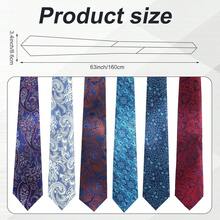 6 Pack Ties For Men 58" 63" 70" Men's Neckties 3.5" Or 2" Wedding Neck Ties - Floral - 查看 2