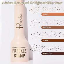 Faux Freckle Stamp Pen, Waterproof Fake Freckles Stain Marker Pencil Tool For Natural And Lifelike Sunkissed Face Freckle Makeup, Quick Dry & Long-Lasting Freckle Stamp (1 #   Light)