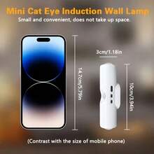 3pcs/6pcs Dual-Head Cat Eye Sensor Wall Lights, USB Rechargeable, RGB Night Light, 3/7 Color Modes, Stepless Dimming, Suitable For Bedroom/Stairs/Closet, Modern Aesthetic Spotlight - Multicolor - View 10