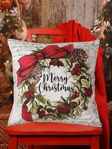 4pcs Vintage Style Christmas Decorations, Santa Claus & Reindeer Pattern Christmas Ornaments, Christmas Sofa Decor, Home Christmas Decor, Christmas Party Supplies, Bedroom Decor, Living Room Decor, Home Decor, Chair Decor, Sofa Decor, Bed Decor, Christmas Gift, 2026 New Year Decor - Vintage Santa Claus & Elk - View 10