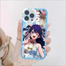 Funda de teléfono Oshi No Ko Anime Ai Hoshino compatible con  11 12 13 14 Mini Pro Max XR X XS, funda transparente de TPU, compatible con funda de  17, funda de  17 Pro, funda de  17 Pro Max - z8-m100400 - Ver 6