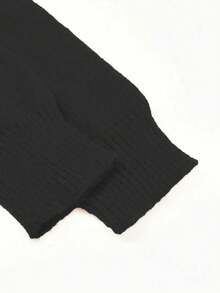 1 pieza Blusa de mujer de talla grande de cuello en V de manga larga de unicolor de tela de punto acanalada, con botones, suelta, suave y transpirable, adecuada para citas, vacaciones, uso diario en otoño e invierno