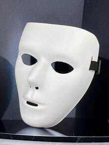 万圣节嘻哈V型死亡面具舞者白色嘻哈鬼步全脸派对化妆cos化妆舞会面具男女 - 彩色 - 查看 7