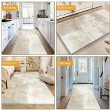 A Large Area Rug, Newly Upgraded With A High Weight Of 950g/M², Features A Dense Velvet Texture For Enhanced Comfort Underfoot. It Is Fade-Resistant And Abrasion-Resistant, With Enlarged Friction Particles On The Backing To Increase Grip And Keep It Firmly In Place. Christmas Decor Kitchen Rug