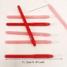 2/6/10pcs Colorful Plastic Long Handle Threaders - Cylindrical Needle Threaders, Suitable For Beading, Jewelry Making, Sewing Machines And Craft Projects - Convenient Threader Assistant For Seniors And Beginners - Random Colors, Durable DIY Accessories - Great For Mother's Day, Graduation, Christmas Stocking Stuffers
