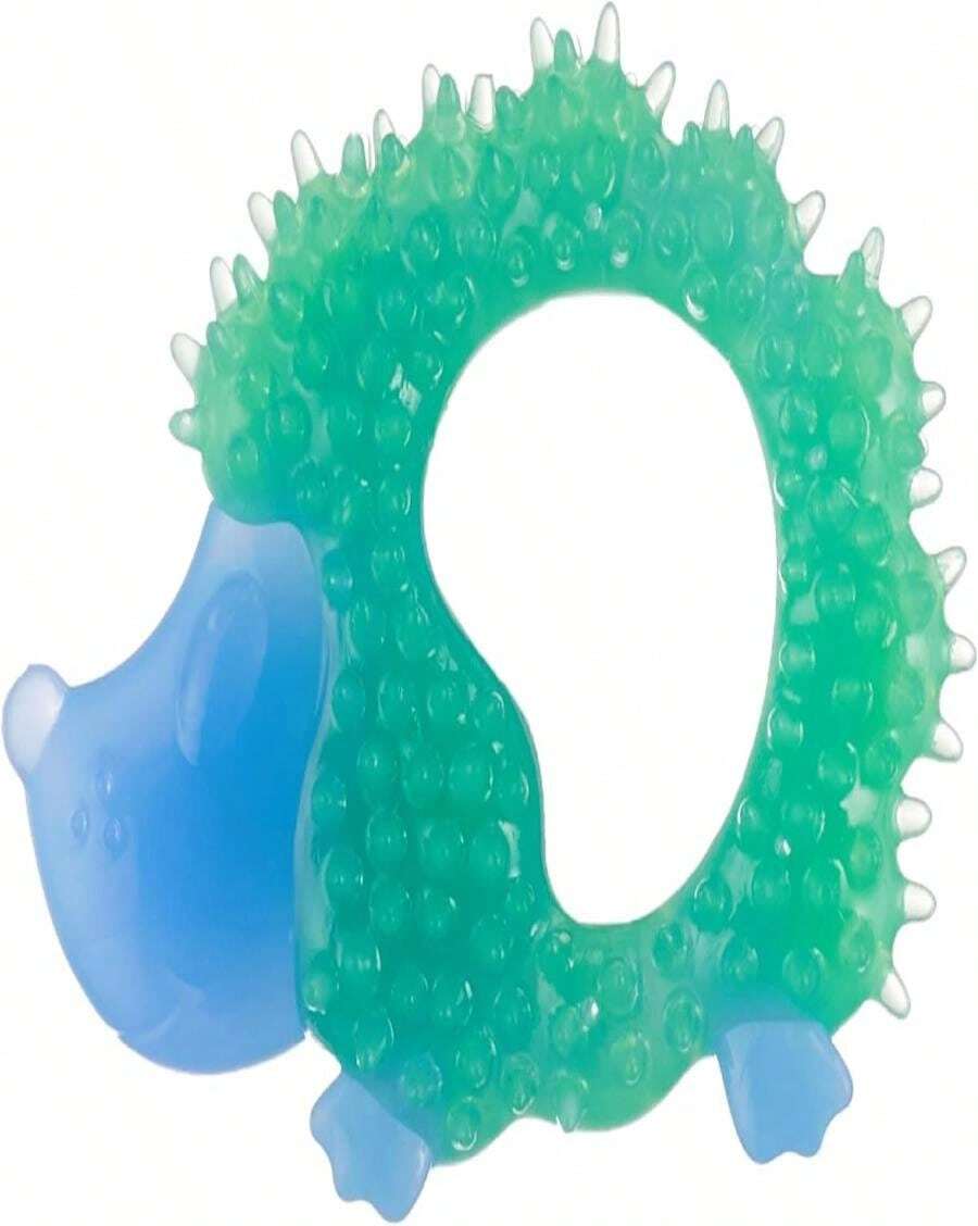 Outward Hound Cutie Chewies Hedgehog Dental Dog Chew Toy, Blue - Nhím - Xem 1