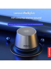 Lenovo Loa không dây K3 Pro với kết nối Bluetooth 5.0 độ trễ thấp, kẹp nam châm để gắn di động và thời lượng pin dài. Hoàn hảo cho phòng khách, phòng học hoặc văn phòng. - màu đen - Xem 2
