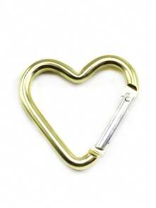 心形登山扣，铝制弹簧钩夹钥匙扣，钓鱼用自动锁定钥匙扣夹，心形铝制弹簧钩夹钥匙扣，徒步旅行、旅行、居家、跑步、冒险和露营登山扣 - 彩色 - 查看 51