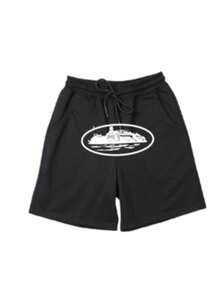 Men's CRTZ Streetwear Urbanculture Sweatpants - 黑與白 - 查看 1