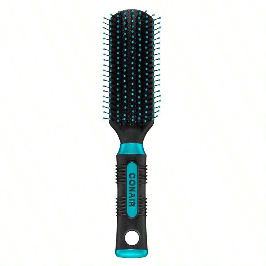 Conair Salon Results Detangling Hairbrush For Men And Women All Hair Types With Nylon Bristles - 藍綠色 - 查看 1