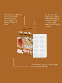 50pcs/Box Invisible Ear Lobe Support Stickers, Ear Stickers, Ear Lobe Supports, Earring Protectors, Comfortable Invisible External Stickers - Invisible Earlobe Support Patches - View 7