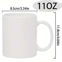 Oz Ceramic Mug Inspired By Twin Peaks, With Magic Line Design, Reusable, Dishwasher , Microwave , Hand Wash Recommended - White - View 3