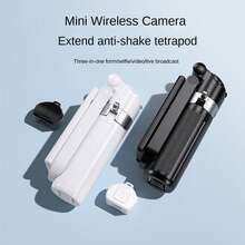 全新升级便携式自拍杆，带无线可拆卸遥控器，可伸缩多功能三脚架，适用于 4-7 英寸手机/安卓迷你口袋尺寸三脚架，适用于旅行、运动、摄影、直播、视频录制，适用于暑假、旅行、户外活动、直播、稳定录制视频博客设备，承重能力强