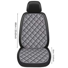 1 pezzo Cuscino per sedile auto, design elegante a rombi, senza bordi, traspirante, per sedile anteriore, con schienale, cuscino singolo per tutte le stagioni, adatto per berlina, MPV, SUV, camion, roulotte - Monoposto - Visualizzare 3