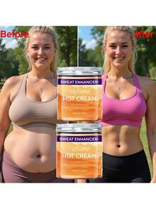 2支纤体霜，可紧致塑形，适用于腹部、大腿、手臂、臀部，紧致塑形，保湿滋润，温和易吸收，男女皆宜