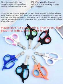 1pc Stainless Steel Pet Nail Clipper, Easy To Use And Clean, Suitable For Cats, Dogs, Rabbits, Birds - Multicolor - View 4