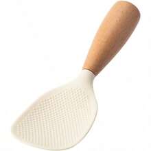 Wooden-Handled Silicone Rice Paddles For Serving Rice - 綠色 - 查看 1