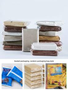 500g/Pack Pottery Clay Material Kit, Air-Dry Modeling Clay For DIY Crafts, Multiple Colors Available, Supplies For Pottery Arts & Crafts Tutorials
