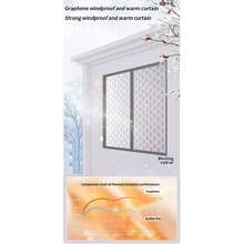 1 rèm cản sáng cách nhiệt 3 lớp, thích hợp cho phòng ngủ, phòng khách, phòng tắm, chống gió, cách nhiệt, cách âm - Màng nhôm màu đen - Xem 5