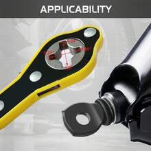 Jack Ratchet Wrench, Auto Labor-Saving Lug Wrench For Scissor Jack, Forward And Reversal Knob Design - A - Xem 3