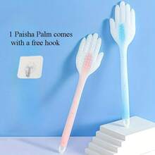 圆盘形经络按摩器 掌形身体按摩板 穴位敲击锤 硅胶经络拍 疏通经络 健身肌肉 - 彩色 - 查看 2