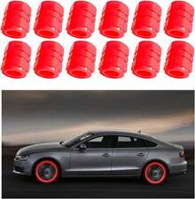 Fluorescent Car Tire Stem Caps, 12PCS Auto Luminous Illuminated Wheel Cover, Corrosion Resistant Glow In Dark, Car Decor Accessories Motorcycles, SUV, Trucks, Car (Red) - Hồng - Xem 7