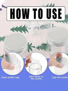 1-10个带盖塑料罐 - 透明圆形多用途容器，翻盖设计，可手洗，适用于颜料、珠子、食品、化妆品样品及旅行收纳、厨房收纳 - 可重复使用，无需用电，经久耐用，易于清洁 - 彩色 - 查看 6