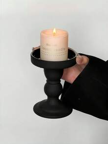 1pc Vintage Iron Candle Holder Decor