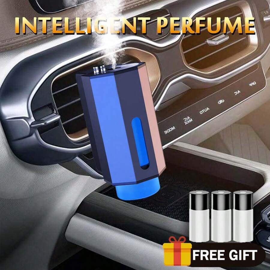 Smart Car Air Freshener, Car Aromatherapy Diffuser, 3-Level Adjustable Smart Car Diffuser, Car Accessories - A - View 1