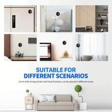 كاميرا داخلية ذكية صغيرة لاسلكية، بدقة 1080P كاملة، تدعم الواي فاي، التحكم بالتطبيق، التحدث الصوتي، كشف الحركة، شحن USB، بطارية ليثيوم قابلة للشحن، تركيب محمول، لحماية أمان العائلة.